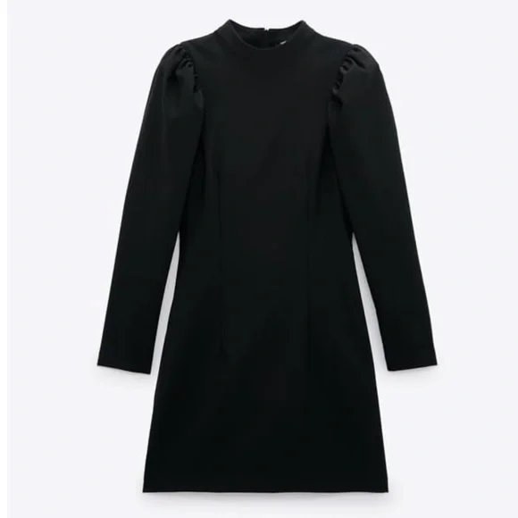 🌈🖤HP🖤🌈 𝗡𝗪𝗧 𝗭𝗮𝗿𝗮 • Balloon Sleeves Dress - Picture 8 of 15